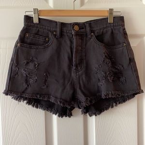 Billabong button fly high waisted shorts